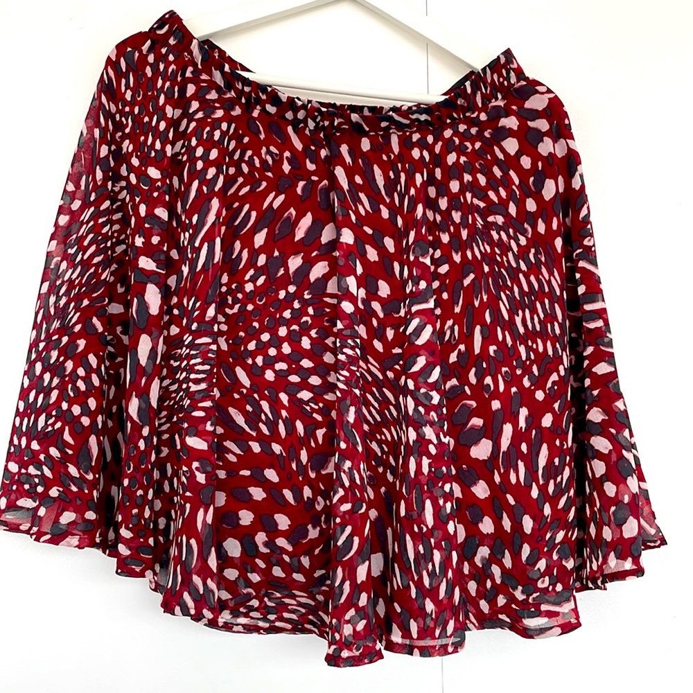 Banana republic red mini skirt